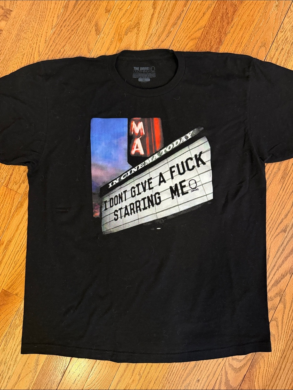 “IDGAF Starring Me” Tee with Marquee Print